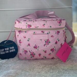 Betsey Johnson Insulated Lunch Tote Bag – Dual Strap Design (Long & Short Handle